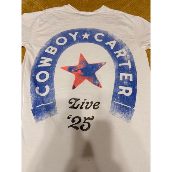 Beyoncé Cowboy Carter Tour Concert Merch White Yaya T-shirt Size M 2025 - Picture 5 of 6